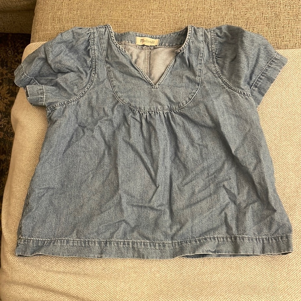 Madewell demin blouse size small